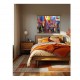 Quadro decorativo pintado a mão tema bike, ciclismo, bicicleta, abstrato,quadro original,medida  70x100 