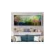 Quadro pintado a mão arvore e passarinhos medida 40x120