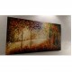 Quadro decorativo pintado a mão paisagem medida 80x150 