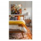 Quadro decorativo pintado a mão peixes 1A medida 80x80 