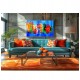 Quadro decorativo pintado a mão peixes 2b medida 60x100 