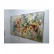 Quadro abstrato multicolorido pintado a mão ( cores 2a) 70x120 