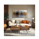 Quadro decorativo pintado a mão peixes 2b medida 60x120 