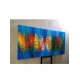 Quadro decorativo pintado a mão peixes 2b medida 50x100 