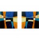 Quadros abstratos pintado a mão para composição cada 50x50 