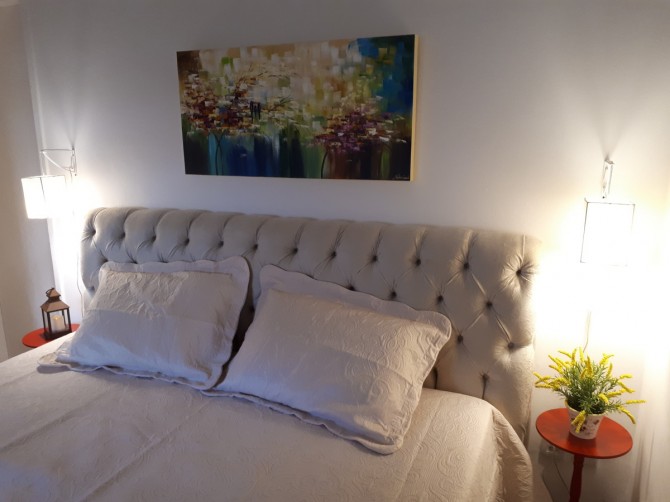 Quadro pintado a mão arvore e passarinhos medida 50x100 COD 1060