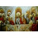 Quadro pintado a mão Santa ceia espatulada,para decoração medida 100x150