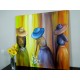 Quadro pintado a mão tema floristas, camponesas 110x110  