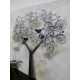 Quadro decorativo pintado a mão tema arvores e passarinhos e bikes (bicicletas) estilo moderno 4a, 80x80 