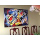 Quadro decorativo pintado a mão releitura da obra de Samson por Katia Almeida 100x150 código 539 