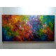 Quadro abstrato pinceladas multicores estilo b medida 80x160 código 1158