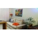 Quadro decorativo pintado a mão peixes 1A medida 80x120 cod 1186
