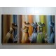 Quadro pintado a mão tema floristas, camponesas  80x150