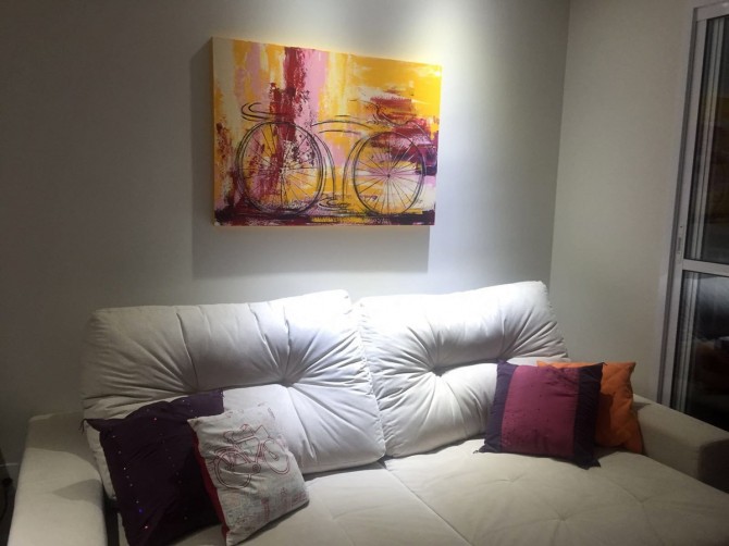 Quadro decorativo pintado a mão tema bike, ciclismo, bicicleta, abstrato,quadro original,medida  70x100 codigo 894