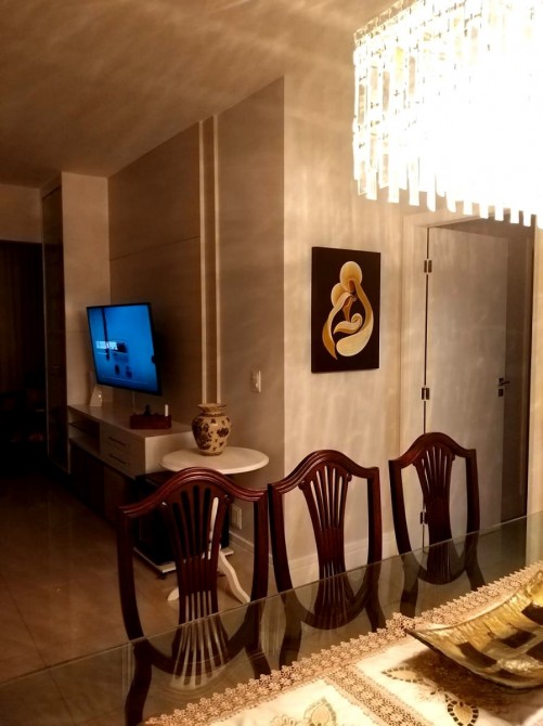 Quadro decorativo sagrada família pintado a mão,estilo cubista,moderno,medida 50x70 