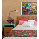 Quadro decorativo pintado a mão peixes 1A medida 80x120 cod 914