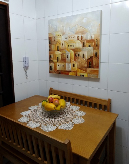 Quadro casario estilo moderno abstrato cores indiano, pele e cinza 1a  80x80 código 1307