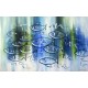 Quadro decorativo pintado a mão peixes 2b medida 50x80 