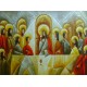 Quadro pintado a mão Santa ceia espatulada,para decoração medida 60x80 códio 970
