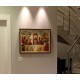 Quadro pintado a mão Santa ceia espatulada,para decoração medida 60x80 códio 970